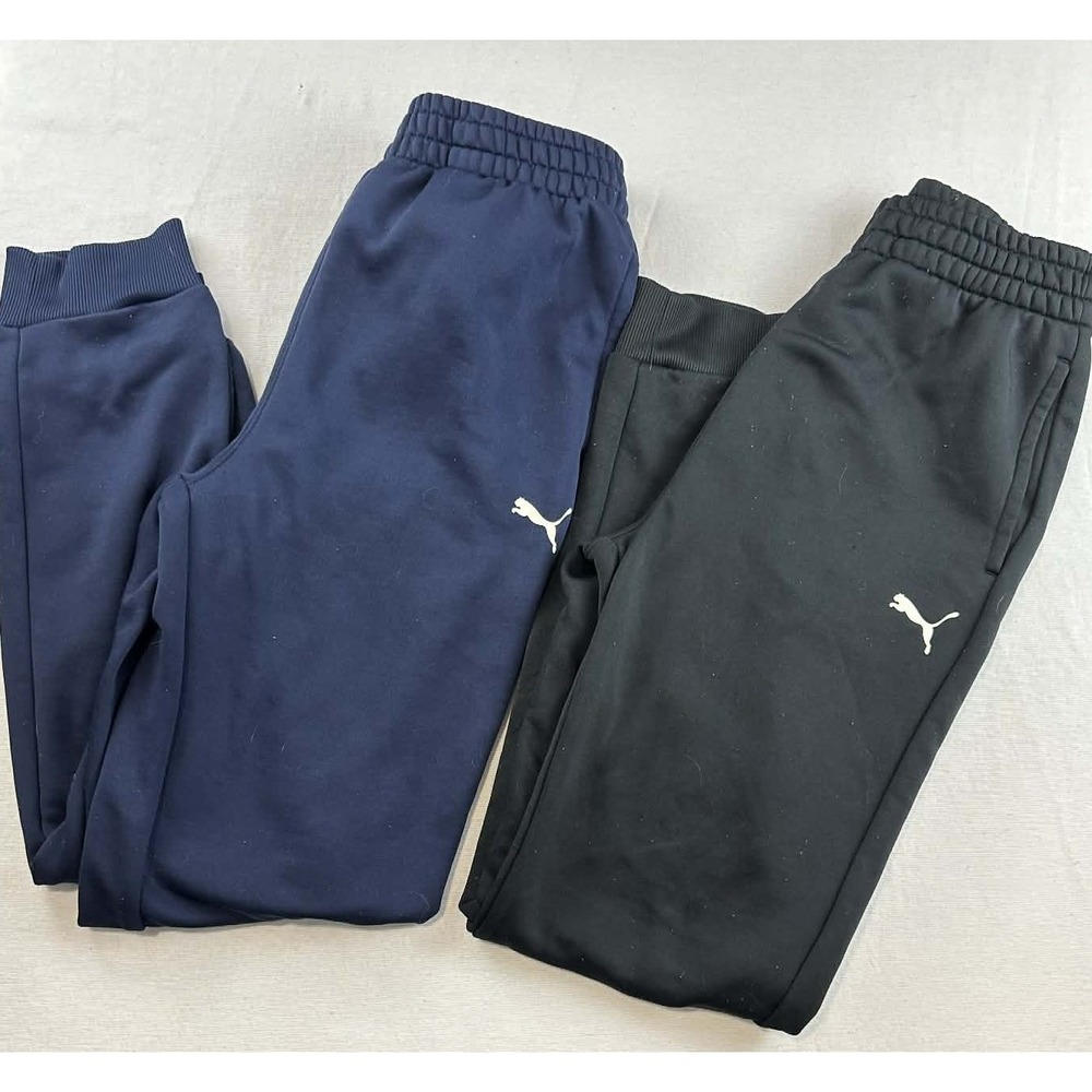 Puma Jogger Sweatpants Kids XL 14-16 Black Athletic Fleece Pants